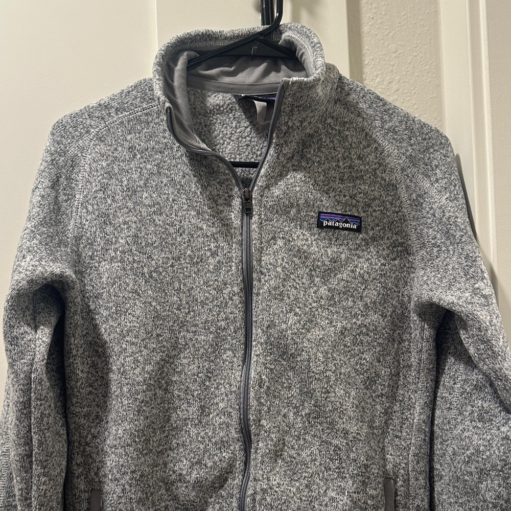 Patagonia Heathered Gray Zip-Up Fleece